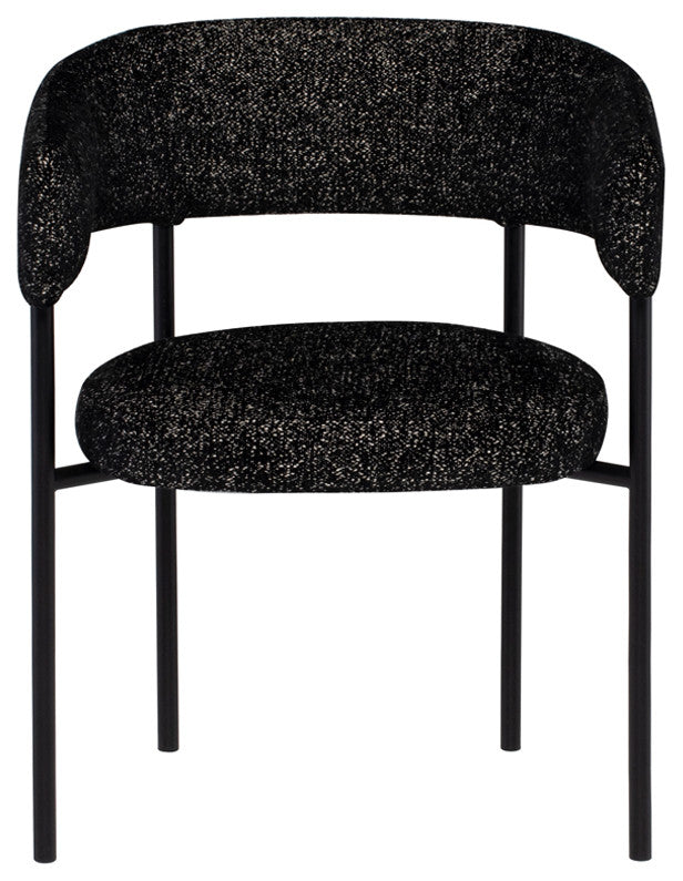 Cassia Salt & Pepper Fabric Dining Chair