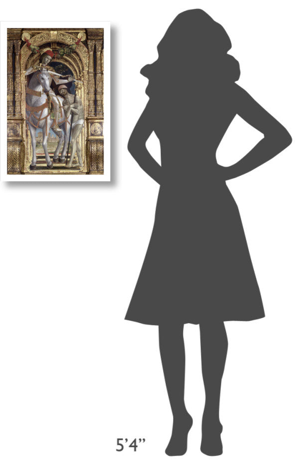"Madonna and Child, From The Polyptych of Saint Martin" Paper Art, 17"x24"