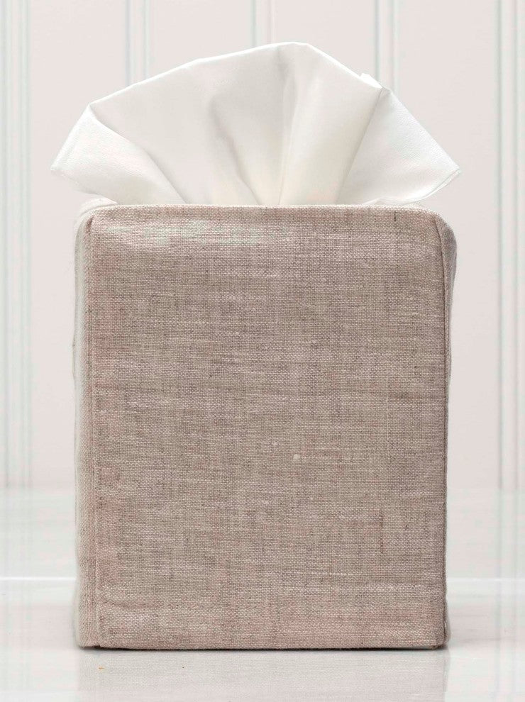 Natural Linen Tissue Box Cover
