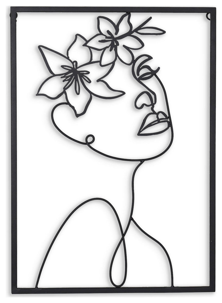 Haven and Holly, Floral Metal Wall Decor, Haven