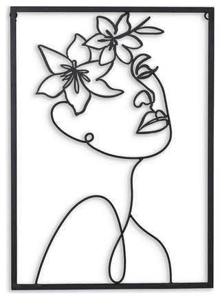 Haven and Holly, Floral Metal Wall Decor, Haven