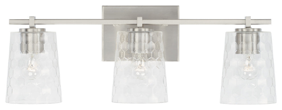 Capital Lighting 143531-517 3 Light 24"W Bathroom Vanity Light - Aged Brass