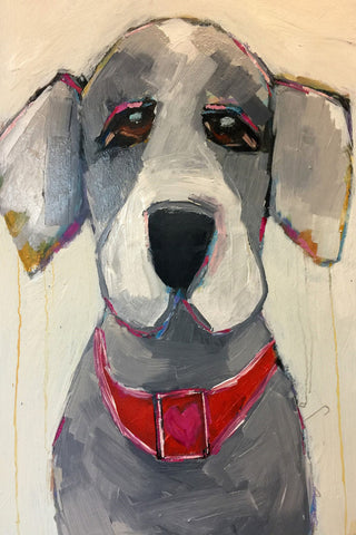 "Devoted Friend" Painting Print on Wrapped Canvas, 24"x36"