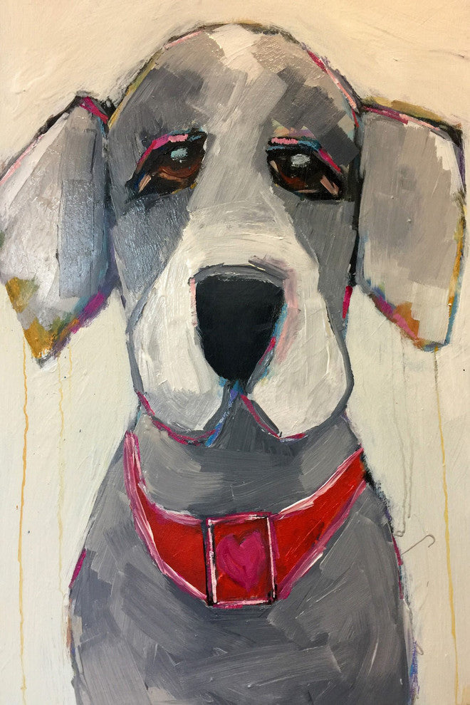 "Devoted Friend" Painting Print on Wrapped Canvas, 24"x36"