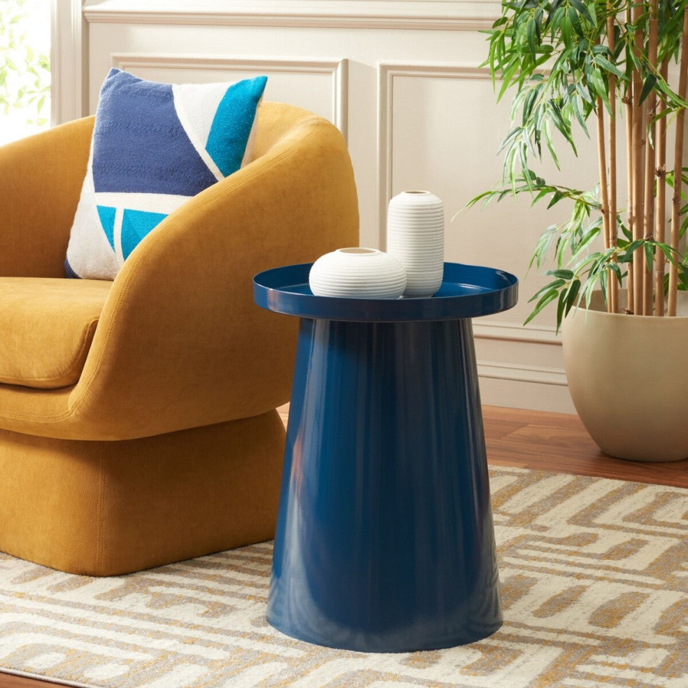 Safavieh Efer Round Accent Table, Teal