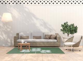 5' x 7' Simple Stems Spring Chenille Indoor/Outdoor Rug