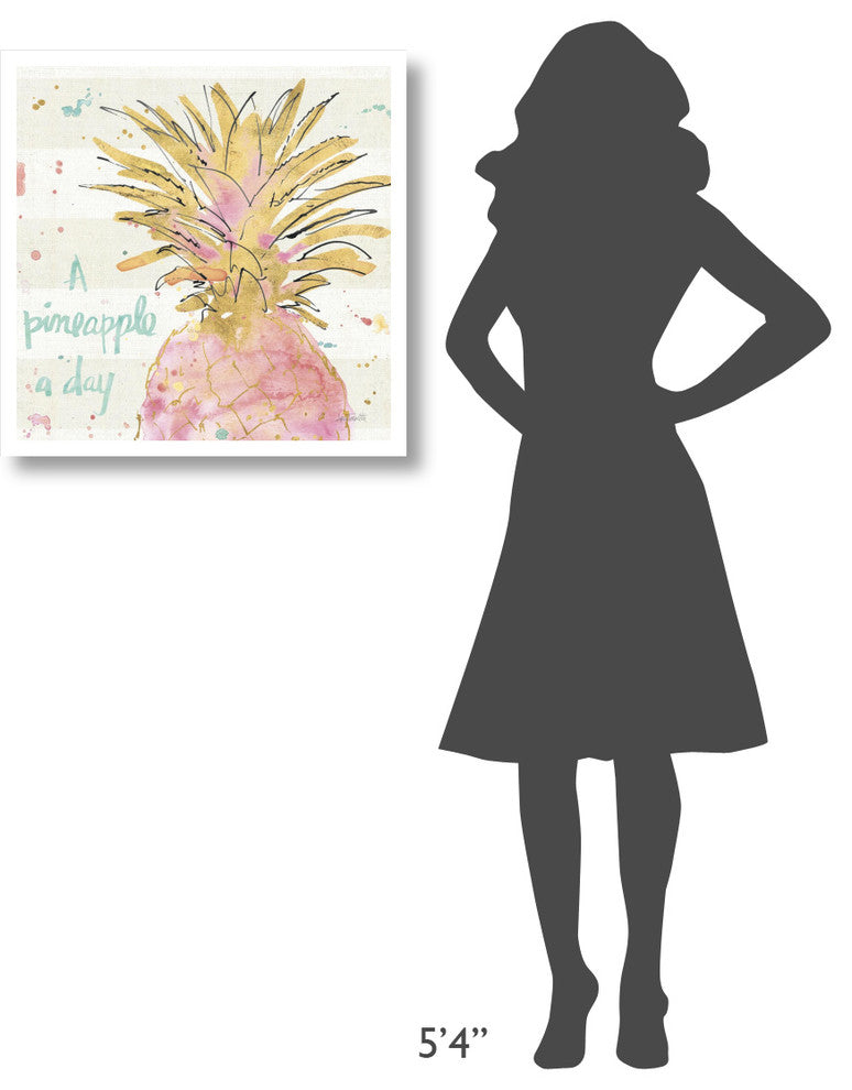"Flamingo Fever V" Digital Paper Print by Anne Tavoletti, 26"x26"