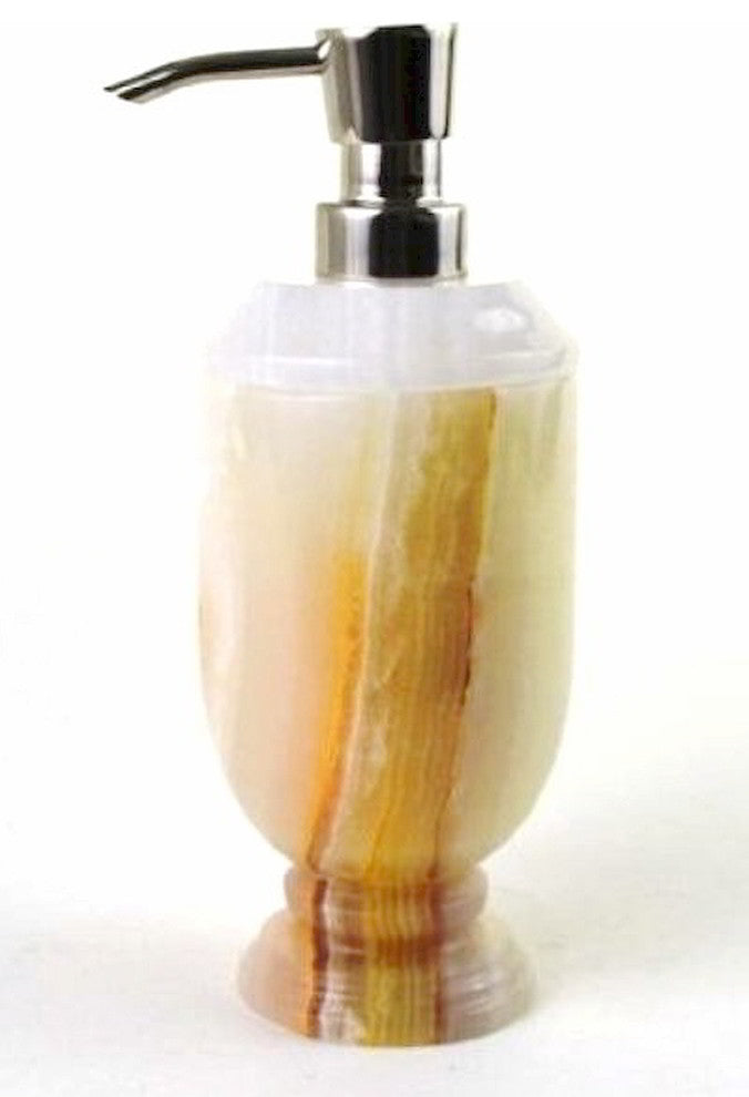 Lotion Dispenser, White Onyx