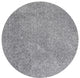 8' Grey Heather Round Indoor Shag Rug