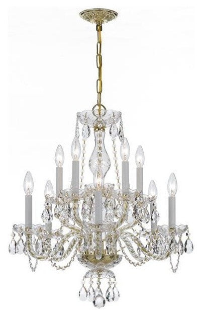 Crystorama Traditional Crystal 10-Light Chandelier
