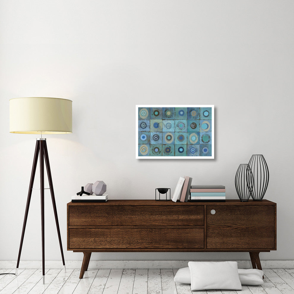 "Underwater Mosaic" Digital Paper Print by Silvia Vassileva, 32"x22"