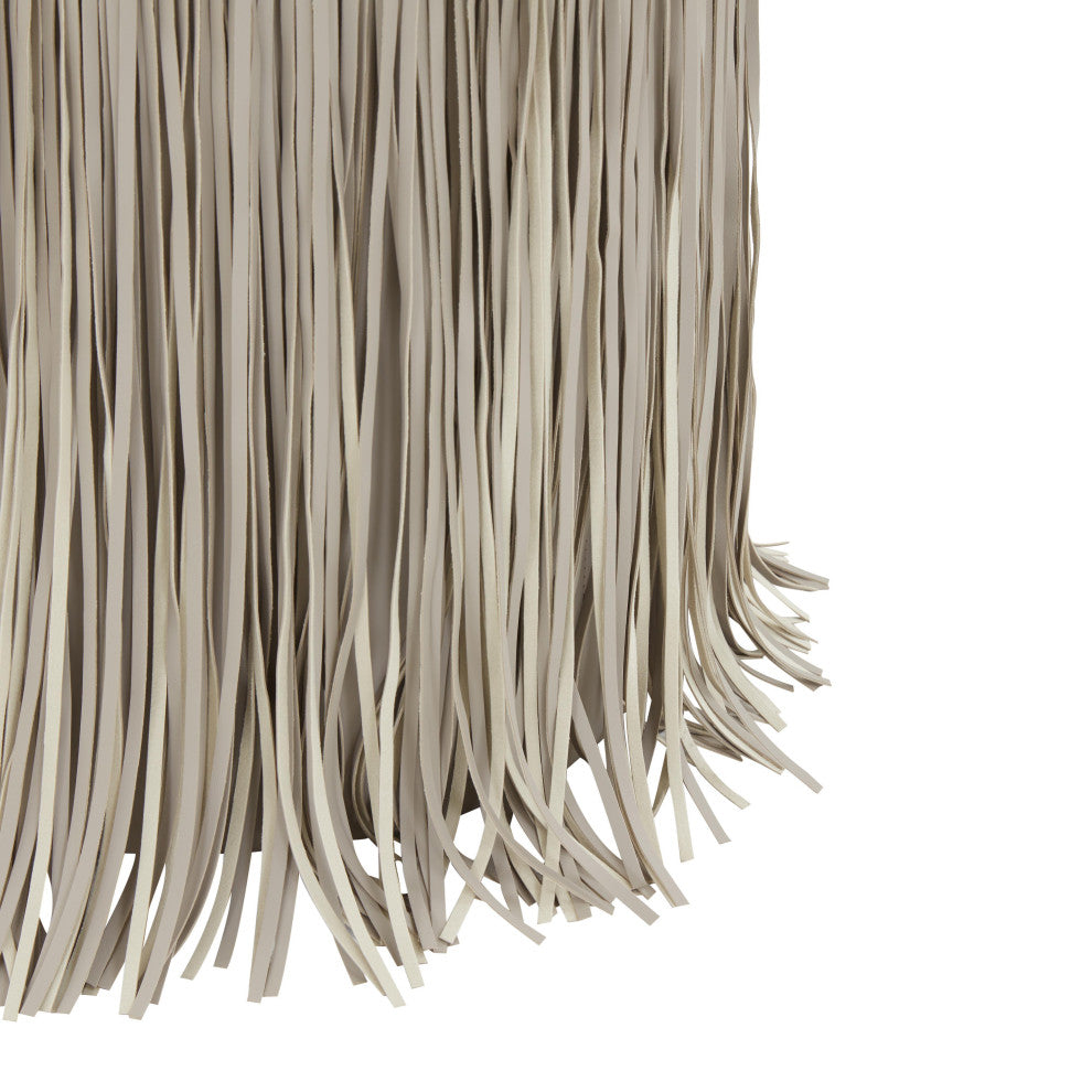 Shag Me Ottoman, Gray