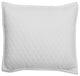 Clay Pillowcase Sham, White, Euro