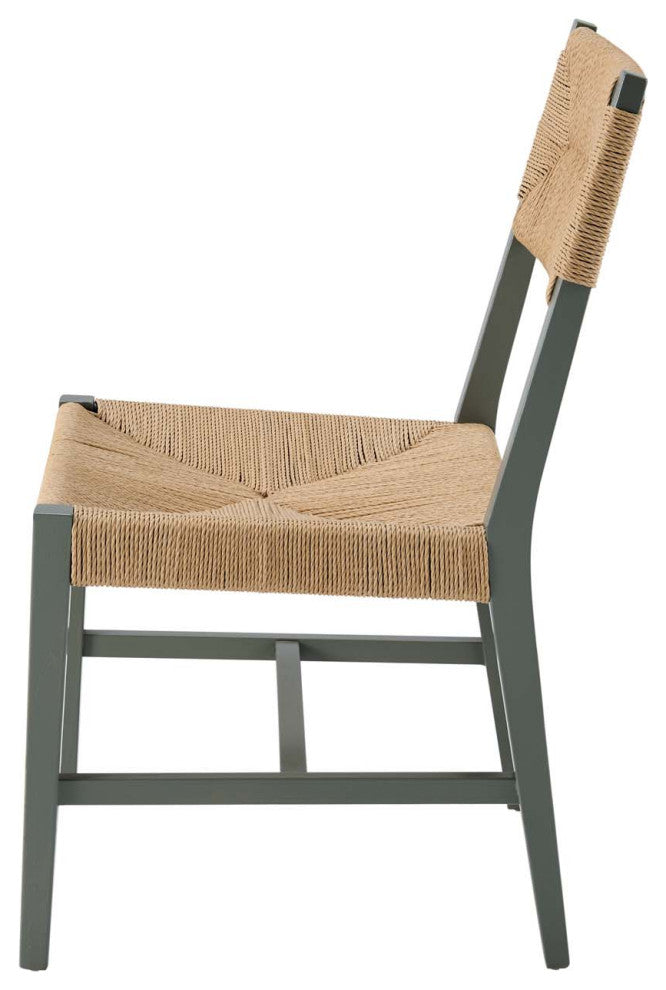 Side Dining Chair, Gray Natural, Wood, Modern, Cafe Bistro Hospitality