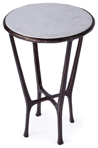 Lania Outdoor Marble Side Table