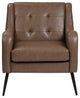 Dark Brown Upholstered Accent Chair