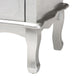 Newton Classic and Traditional Silver Finsihed Wood 3-Drawer Nightstand