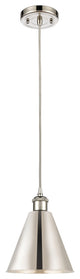 Ballston Cone Mini Pendant, Polished Nickel
