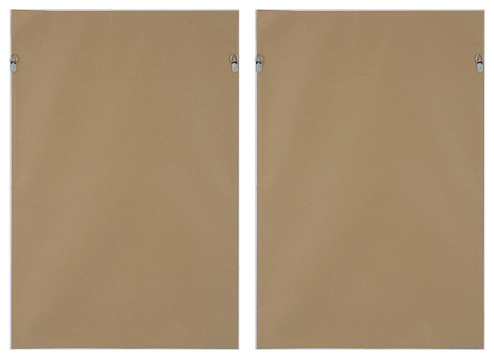 Uttermost 41440 Burgundy Interjection Abstract Prints, Set of 2