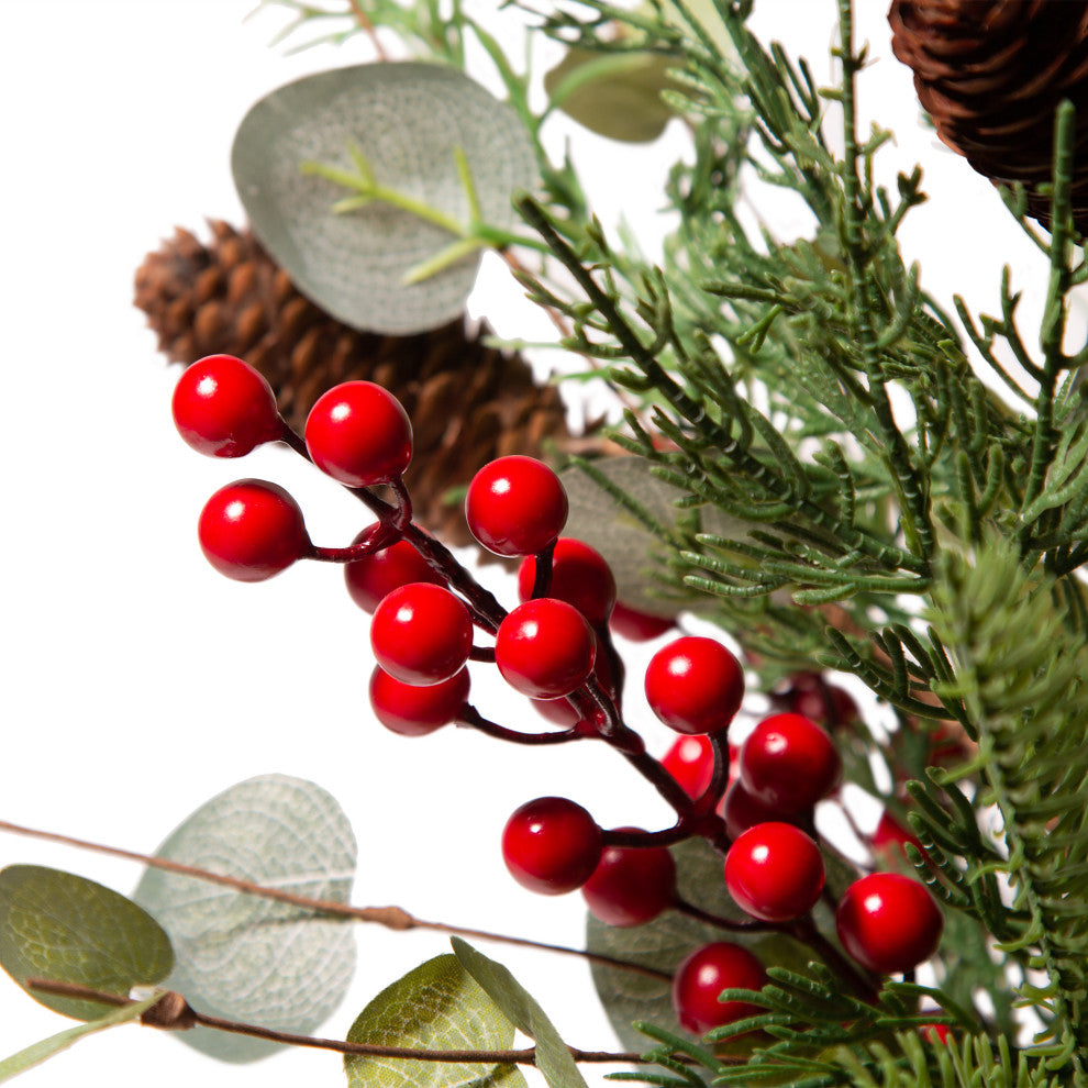 20"H Christmas Floral Table Tree Decor