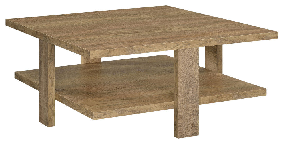 Dawn Square Engineered Wood Coffee Table Mango Brown