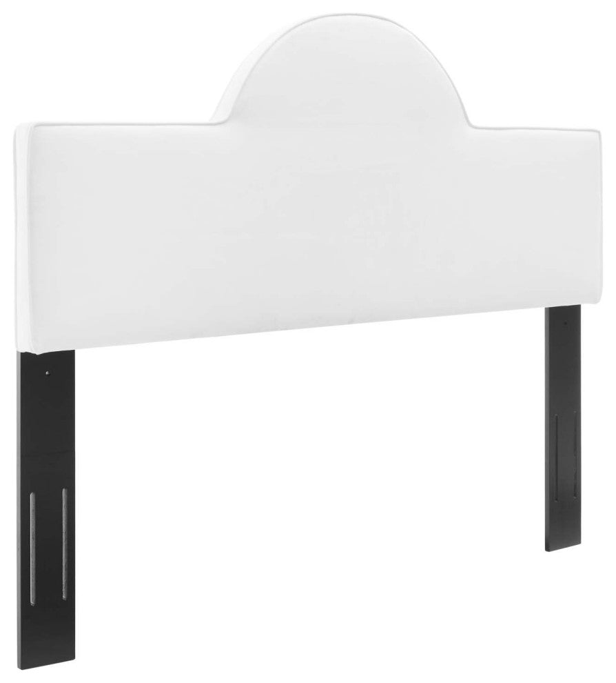 Dawn Full/Queen Performance Velvet Headboard-White