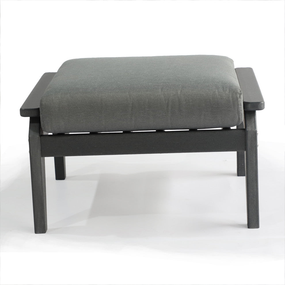 Aspen Ottoman, Cushion, Gray