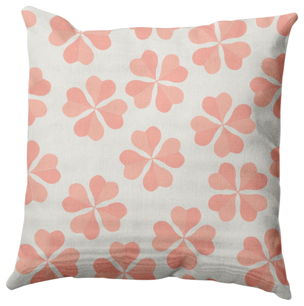 Lucky Patch St. Patrick's Day Decorative Throw Pillow, Sunwashed Red, 18x18"
