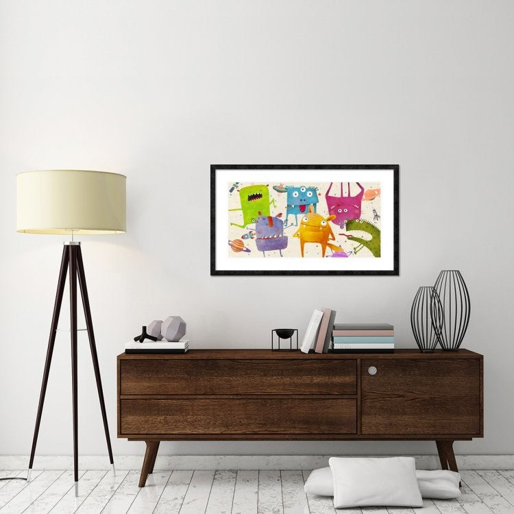"Alien Class" Framed Digital Print by Skip Teller, 44x26"