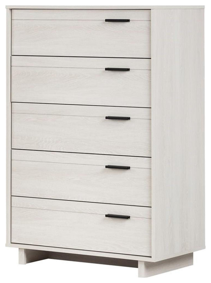 South Shore Fynn 5 Drawer Chest in Winter Oak