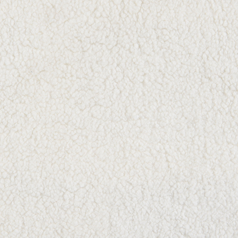 Hudson Faux Sheepskin Upholstered Swivel Chair Natural