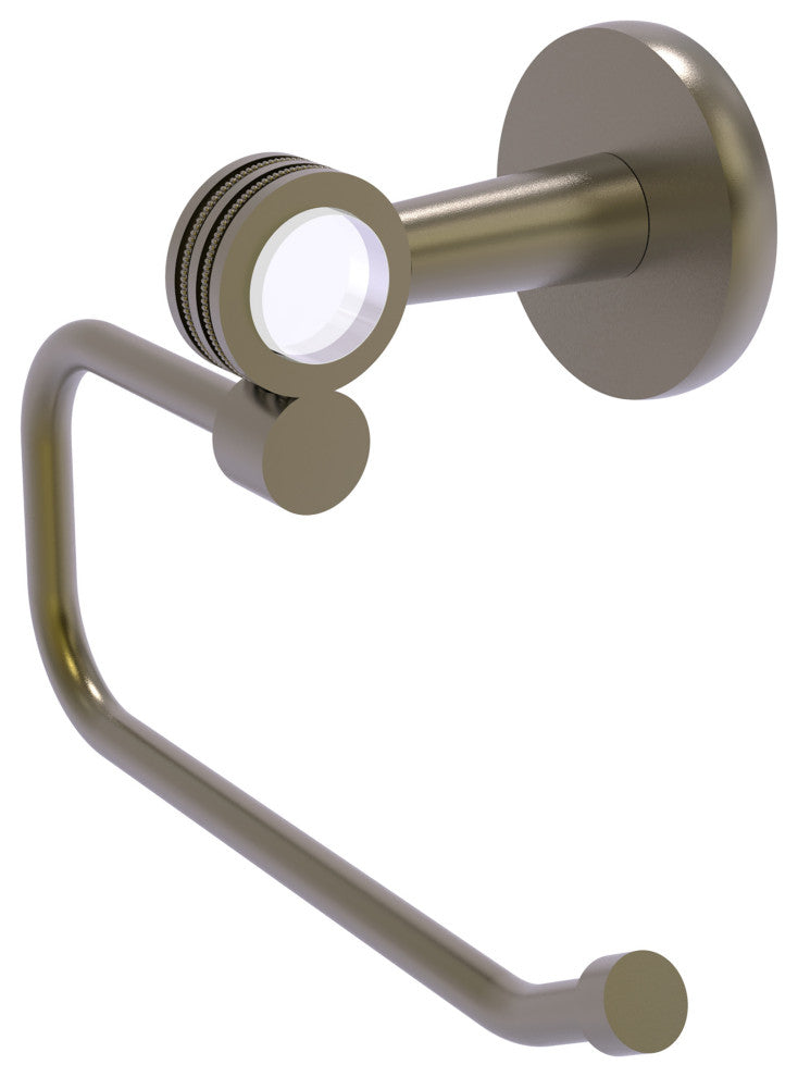 Clearview Euro Style Toilet Tissue Holder with Dotted Accents, Antique Brass