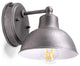 Dusk To Dawn Farmhouse Outdoor Lighting Porch Wall Fixture In Galvanized Finish