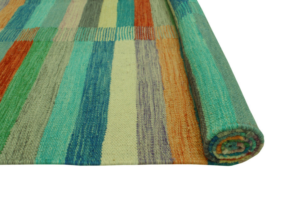 Winchester Kilim Jeannine Orange/Purple Rug, 3'10x5'10