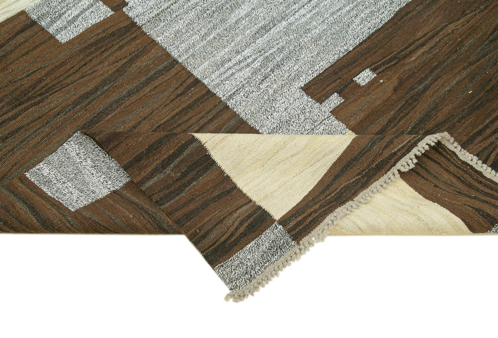 Rug N Carpet - Handwoven Turkish 8' 1'' x 10' 4'' Flatweave Wool Kilim Rug