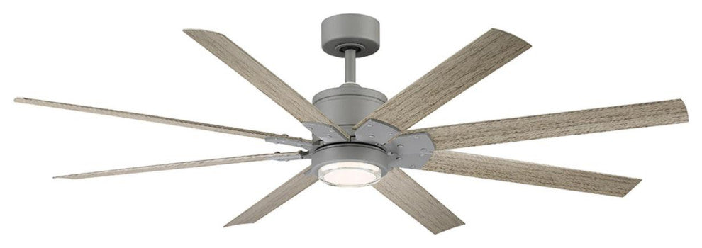 Renegade 1 Light 66 in. Indoor Ceiling Fan, 2700K, Graphite Weathered Wood