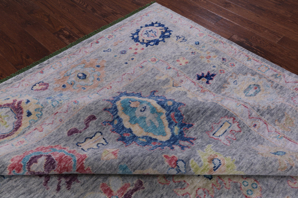 Turkish Oushak Handmade Wool Rug 10' 3" X 13' 9" - Q14777