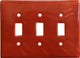 Terracotta Talavera Triple Switch Plate