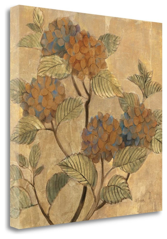 "Golden Hydrangea" By Albena Hristova, Giclee Print on Gallery Wrap Canvas
