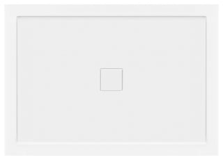 LessCare 48"x34" Right Double Threshold Shower Pan Base Wall Corner Center Drain