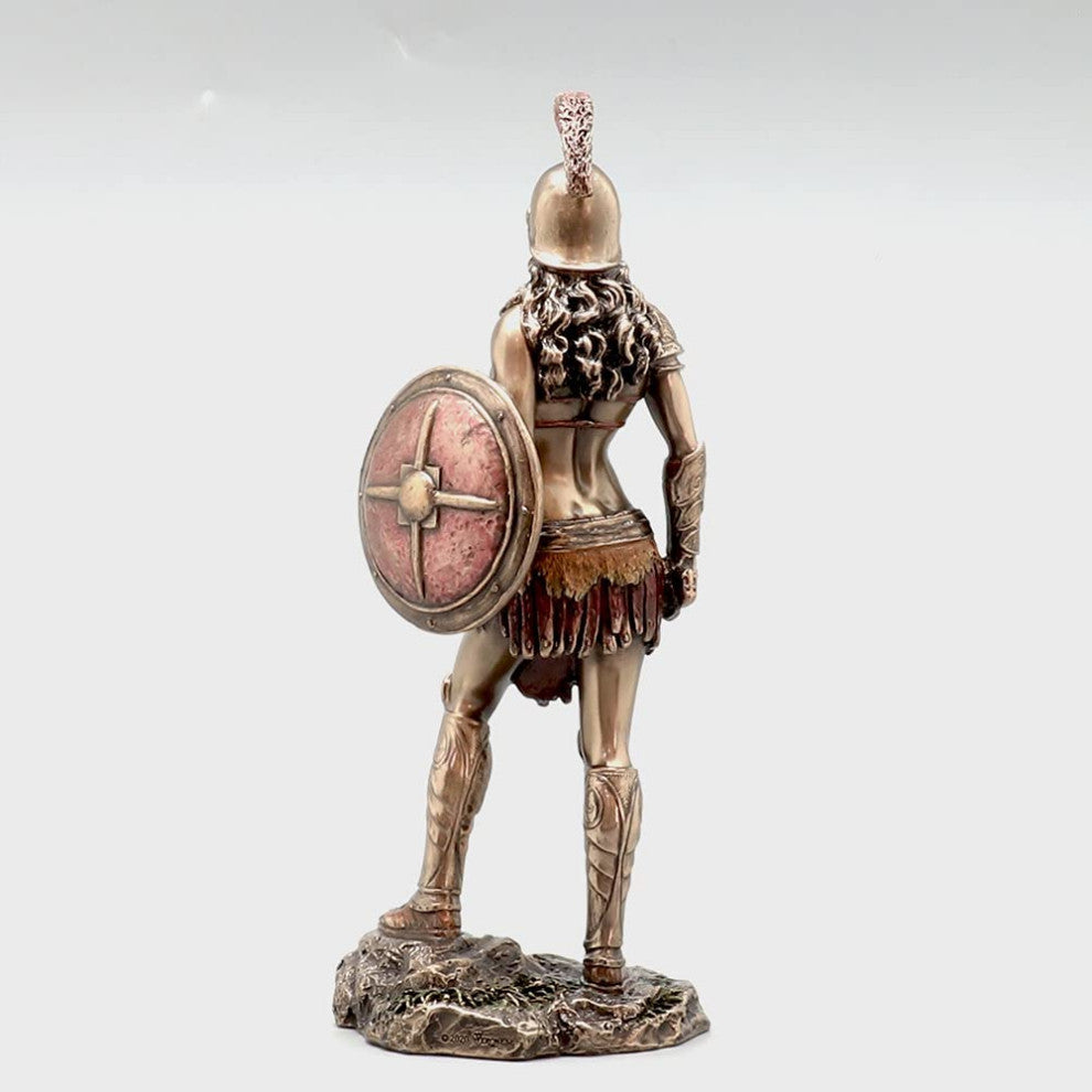 Amazon Warrior Wielding Sword And Shield -  Classic Statue Sculpture