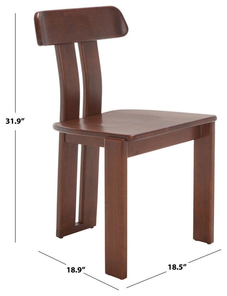 Safavieh Cayde Wood Dining Chair, Walnut