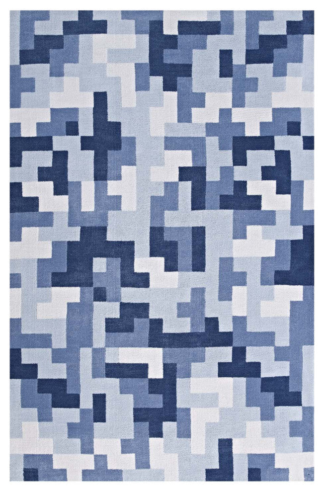 Andela Interlocking Block Mosaic 5x8 Area Rug