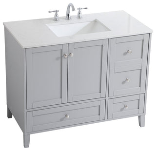 22" Traditional Grey-Light Bathroom Vanity