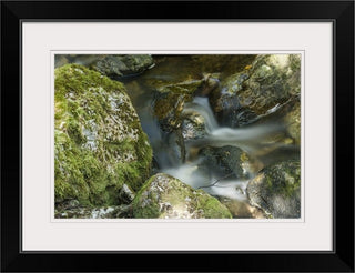 "Cradle Mountain Stream" Black Framed Art Print, 26"x20"x1"
