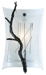 9"W Metro Fusion Twigs Glass Wall Sconce