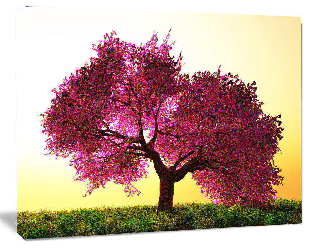 Cherry Blossom in Beautiful Garden, Landscape Canvas Art Print, 40"x30"
