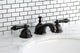 Kingston Brass Widespread Bathroom Faucet With Brass Pop-Up, Oil Rubbed Bronze