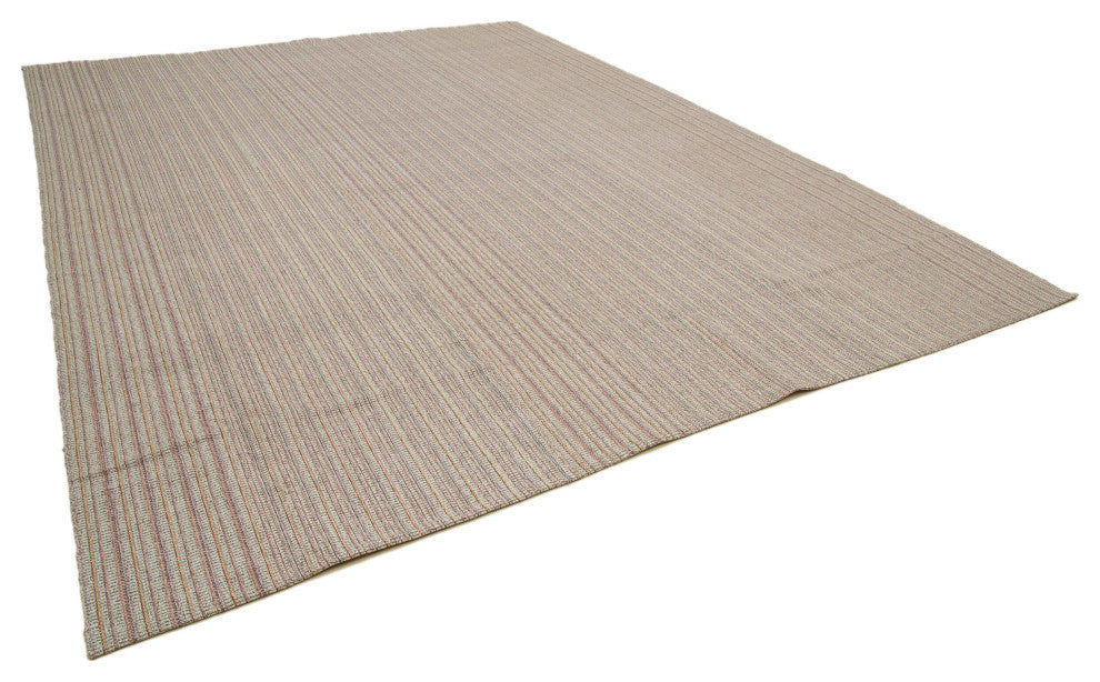 Rug N Carpet - Hand-knotted Turkish 10' 6'' x 13' 11'' Decorative Wool Kilim Rug