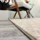 EYELET Soft Tactesse Nylon Area Rug with Anti-Stain Protection, Angora, Xl: 10'x16'